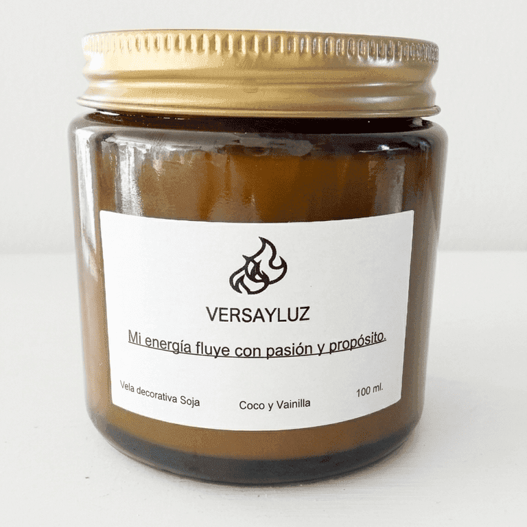 Vela de Soja Coco y Vainilla